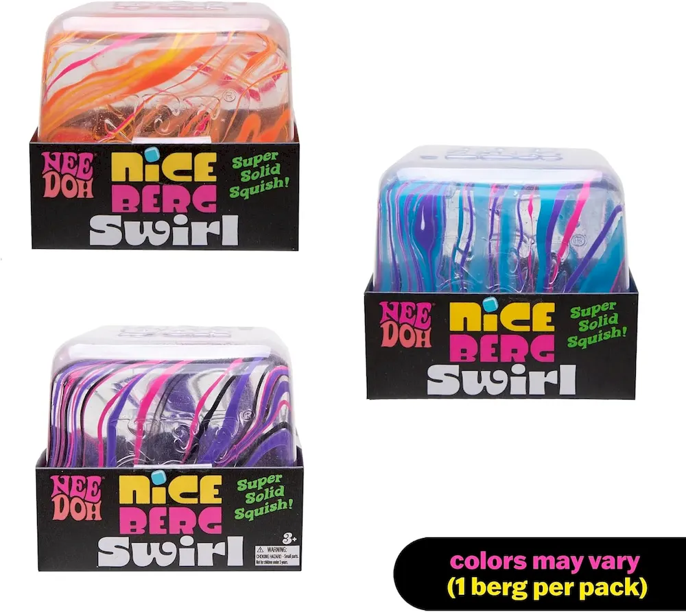 Premium Schylling NeeDoh Swirl Nice Berg – Jumbo Squishy Squeezy Fun – Colors May Vary - Image 6