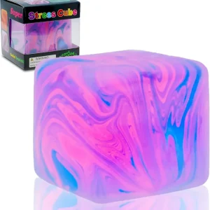 Premium NeeDoh Nice Cube C Solid Squish C Pink & Blue