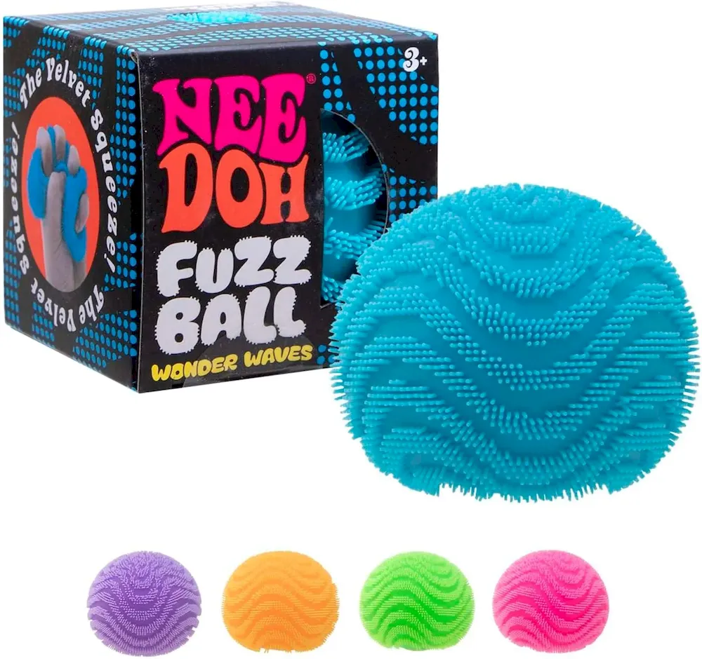 Premium NeeDoh Fuzz Ball – One Per Pack (Wonder Waves)