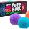 Premium Schylling Teenie NeeDoh 3-Pack Mini Sensory Fuzz Balls with Velvet Texture and Soft Squish. Ages 3 and Up