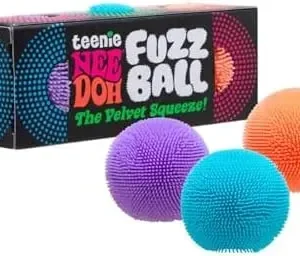 Alternative view of Premium Schylling Teenie NeeDoh 3-Pack Mini Sensory Fuzz Balls with Velvet Texture and Soft Squish. Ages 3 and Up