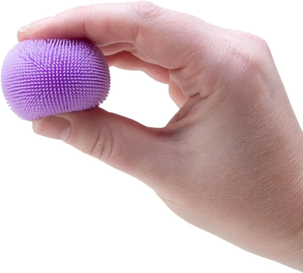 Premium Schylling Teenie NeeDoh 3-Pack Mini Sensory Fuzz Balls with Velvet Texture and Soft Squish. Ages 3 and Up - Image 3