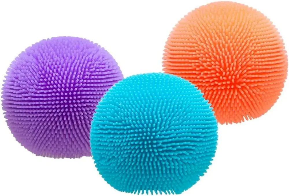 Premium Schylling Teenie NeeDoh 3-Pack Mini Sensory Fuzz Balls with Velvet Texture and Soft Squish. Ages 3 and Up - Image 4