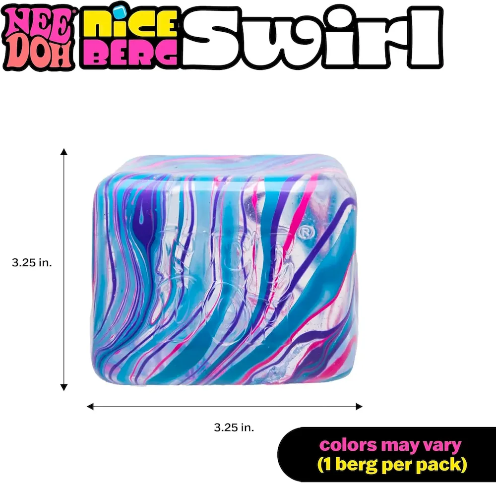 Premium Schylling NeeDoh Swirl Nice Berg – Jumbo Squishy Squeezy Fun – Colors May Vary - Image 5