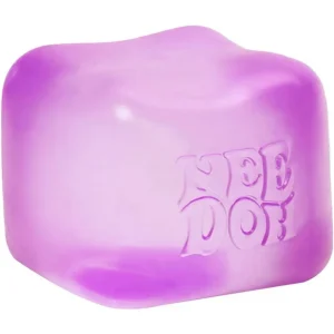 Premium NeeDoh Nice Cube – Solid Squish – Purple