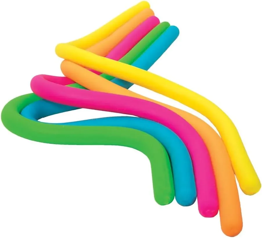 Premium Schylling NeeDoh Noodlies – Sensory Squeeze Toy – Contains 5 Stretchy Noodles – 14 Long – Multicolored (Pack of 1) : Toys & Games - Image 2
