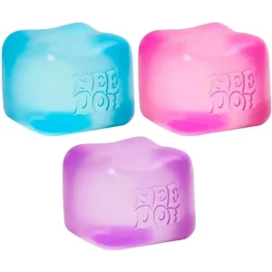 Premium NeeDoh Nice Cube – Solid Squish – 3 Pack (Assorted)