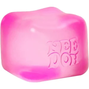 Premium NeeDoh Nice Cube – Solid Squish – Pink