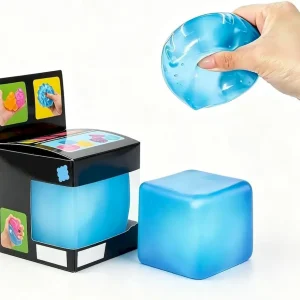 Premium Nice Ice Stress Cube. Squishy Fidget Toy Cubes. Slow Rising Squeeze Cube Balls. Non-Sticky Desk Toy for Relaxation & Focus for Adults. Blue (Needoh) : Toys & Games