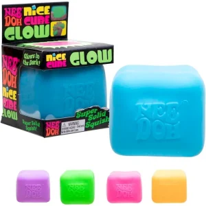 Premium NeeDoh Nice Cube Glow – Glows in the Dark – Assorted