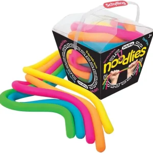 Premium Schylling NeeDoh Noodlies – Sensory Squeeze Toy – Contains 5 Stretchy Noodles – 14 Long – Multicolored (Pack of 1) : Toys & Games