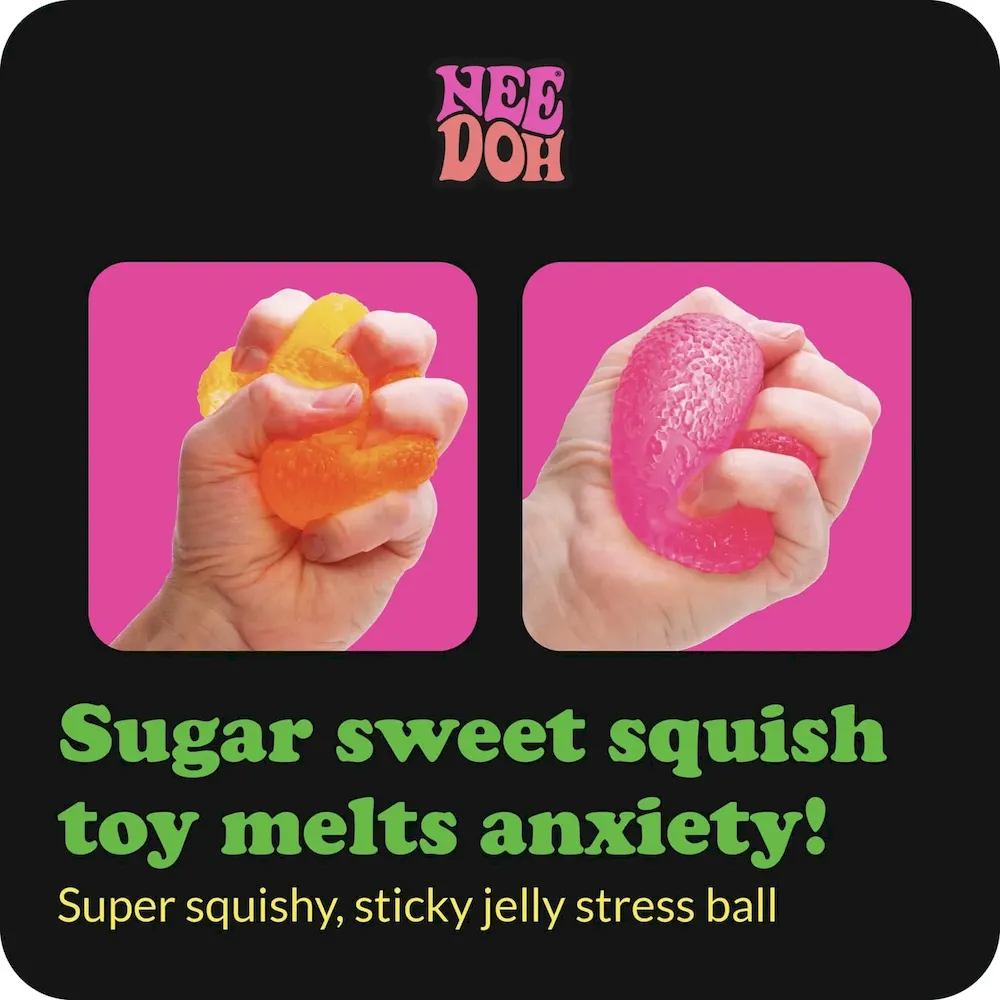 Premium Schylling NeeDoh Gumdrop – Textured Sensory Toy with Super Solid Squish – 2.5 Tall – Colors May Vary (Pack of 1) : Toys & Games - Image 3