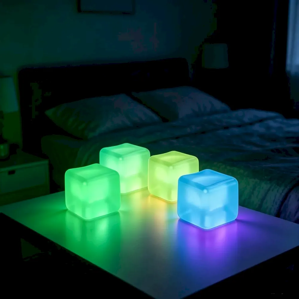 Premium 4 Pcs Stress Cube Glow in The Dark. Slow Rising Squishy Fidget Toys for Adults Teens Boys Girls Anxiety Relief Squeeze Stress Balls Sensory Toys for Kids with Autism Party Favors Gifts : Toys & Games - Image 6