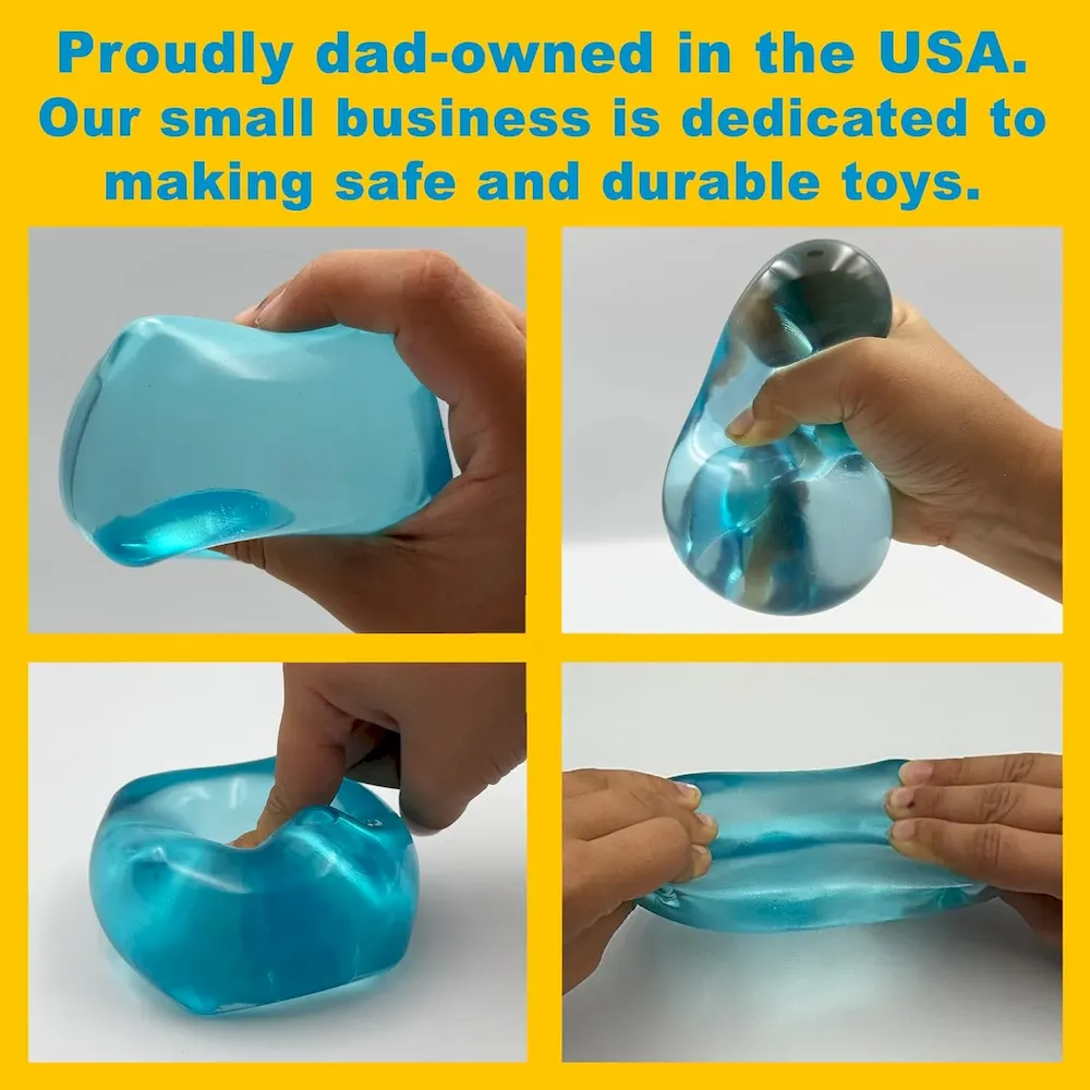 Premium Original Big Block Squeez’M Cube C 35% Larger Than The Standard Squishy Cube. Sensory Fidget Toy for Kids & Adults. Stress Relief. Focus & Play C Durable. Gift-Ready C ASTM Certified 3+ : Toys & Games - Image 4