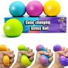 Premium Eutreec Stress Ball Toys Color Changing – Sensory Squeeze Toys Squishy Balls for Teens Kids and Adults Stress Relief Balls for Easter Stocking Party Bundle – 4 Pack(Green/Yellow/Blue/Pink) : Toys & Games