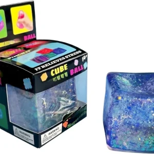 Premium Squishy Stress Cube Squishy Slow Rising Fidget Cube Sensory for Anxiety Stress Relief High Density Ice Squeeze Ball Cubes (#03) : Toys & Games