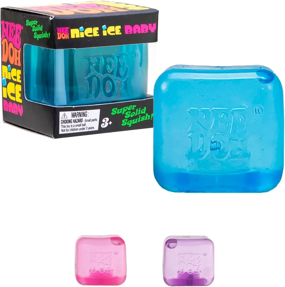 Premium Schylling NeeDoh Nice Ice Baby – Sensory Squeeze Toy – Super Solid Squish – 1.25 Wide – Color May Vary (Pack of 1) : Toys & Games
