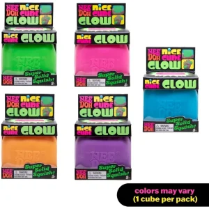 Alternative view of Premium NeeDoh Nice Cube Glow – Glows in the Dark – Assorted