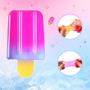 Alternative view of Premium Ice Cream Squishy Toy. Cute Squishy Moldable Slow Rise Relaxing Sensory Fidget Stress. Squeeze Ball Relief for Anxiety Relief (Blue) : Toys & Games