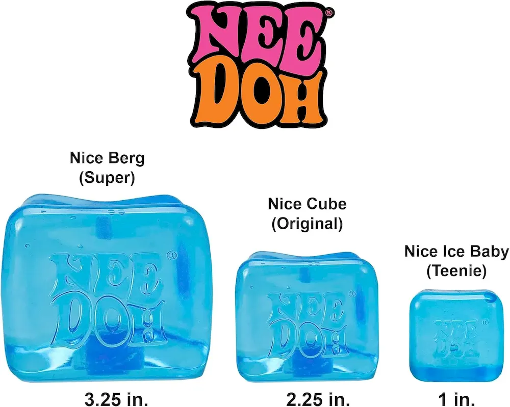 Premium Schylling NeeDoh Nice Ice Baby – Sensory Squeeze Toy – Super Solid Squish – 1.25 Wide – Color May Vary (Pack of 1) : Toys & Games - Image 7