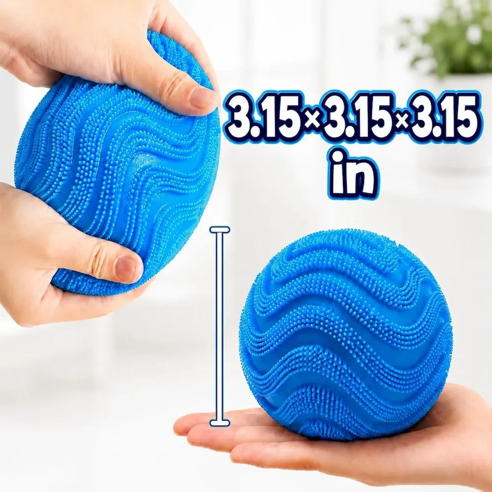 Premium Fuzz Ball Squishy Stress Ball.Soft Fidget Squishy Fuzz Squeeze Ball for Adults.Anxiety Stress Relief Toys.Party Favors Gift for Adults (Pink Ball) : Toys & Games - Image 7