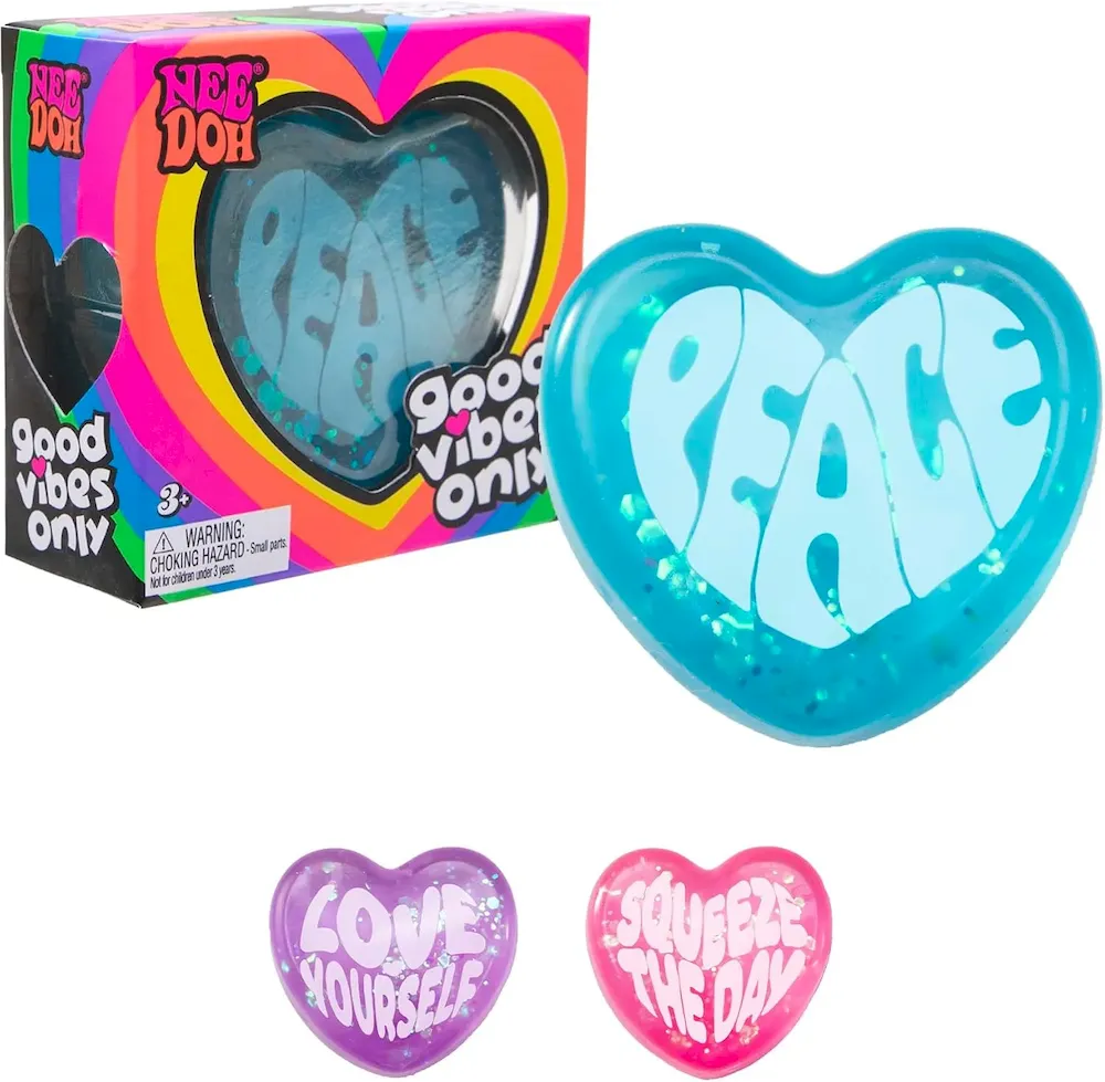 Premium Schylling Needoh Good Vibes Only – Sensory Squeeze Toy – Colors May Vary (1 Per Pack) : Toys & Games