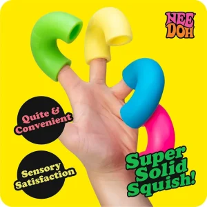 Alternative view of Premium NeeDoh Mac ‘N– Squeeze – 4 Squishy Noodles – Assorted