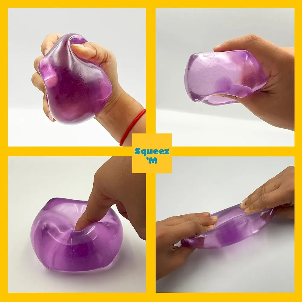 Premium Original Big Block Squeez’M Cube C 35% Larger Than The Standard Squishy Cube. Sensory Fidget Toy for Kids & Adults. Stress Relief. Focus & Play C Durable. Gift-Ready C ASTM Certified 3+ : Toys & Games - Image 3