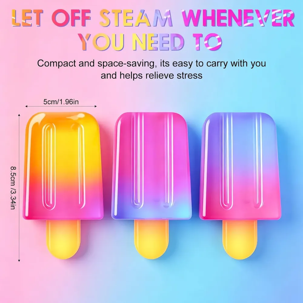 Premium Ice Cream Squishy Toy. Cute Squishy Moldable Slow Rise Relaxing Sensory Fidget Stress. Squeeze Ball Relief for Anxiety Relief (Blue) : Toys & Games - Image 6