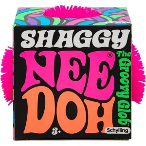 Alternative view of Premium NeeDoh Shaggy Ball – Neon Squishy – 3 Pack