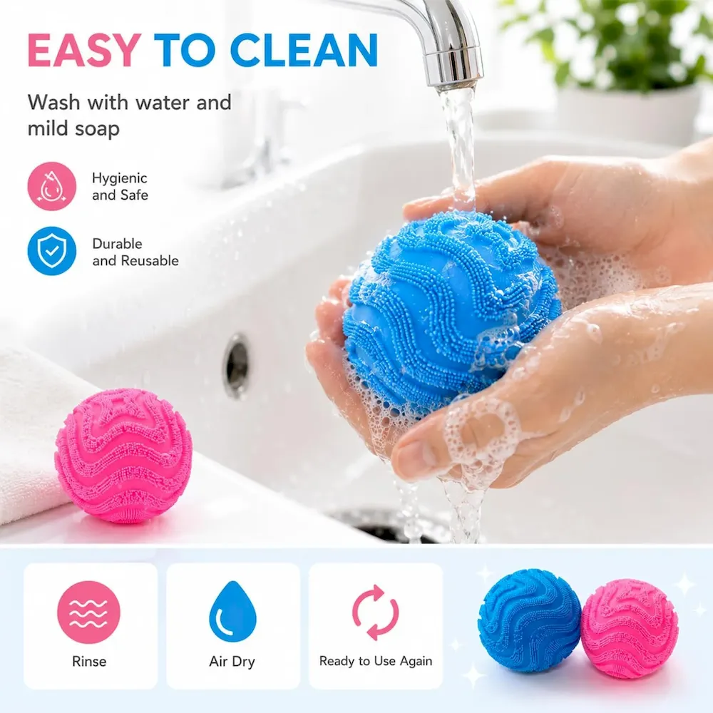 Premium Fuzz Ball Squishy Stress Ball.Soft Fidget Squishy Fuzz Squeeze Ball for Adults.Anxiety Stress Relief Toys.Party Favors Gift for Adults (Pink Ball) : Toys & Games - Image 4