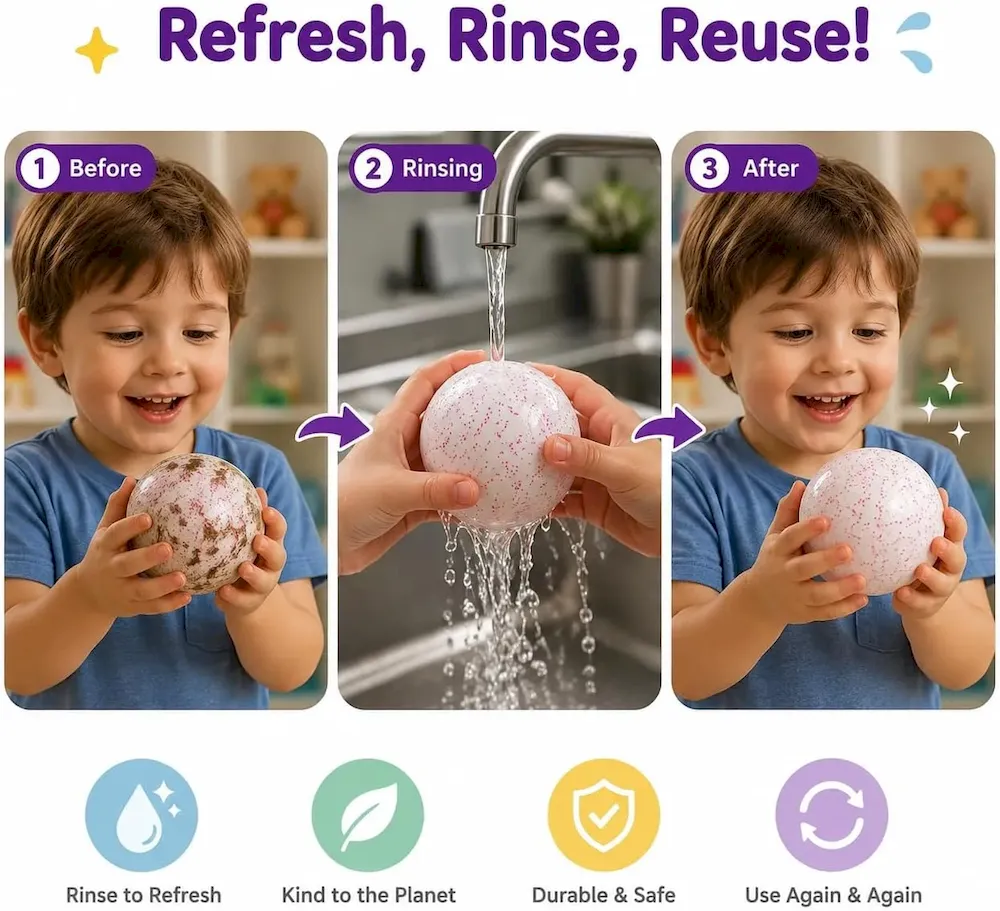 Premium Snowball Stress Relief. Squeeze Fidget Ball for Adults.Slow Rise Portable Desk Ball.Relaxation & Daily Calm Gifts : Toys & Games - Image 3