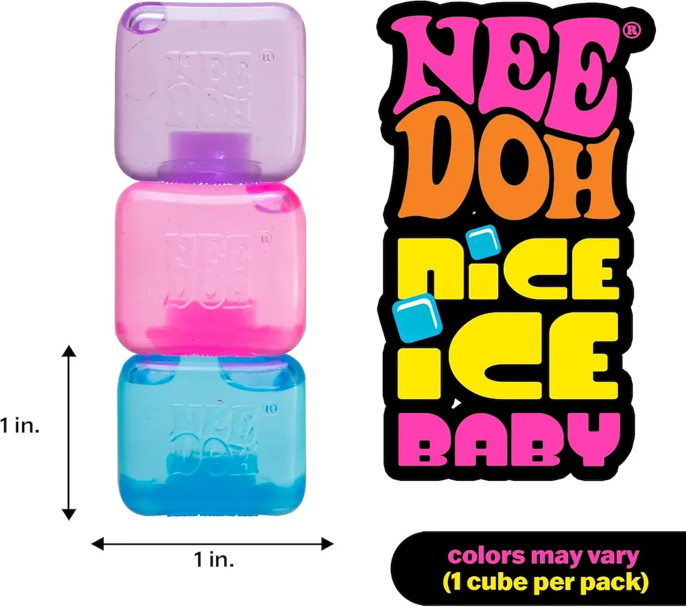 Premium Schylling NeeDoh Nice Ice Baby – Sensory Squeeze Toy – Super Solid Squish – 1.25 Wide – Color May Vary (Pack of 1) : Toys & Games - Image 5
