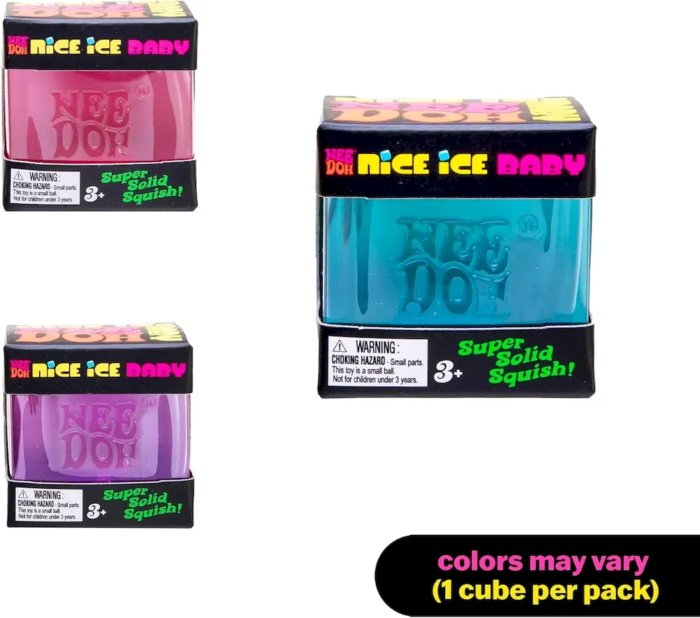 Premium Schylling NeeDoh Nice Ice Baby – Sensory Squeeze Toy – Super Solid Squish – 1.25 Wide – Color May Vary (Pack of 1) : Toys & Games - Image 2
