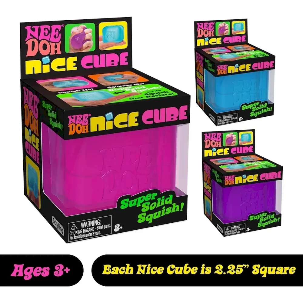 Premium NeeDoh Nice Cube – Solid Squish – 2.25” Cube - Image 2