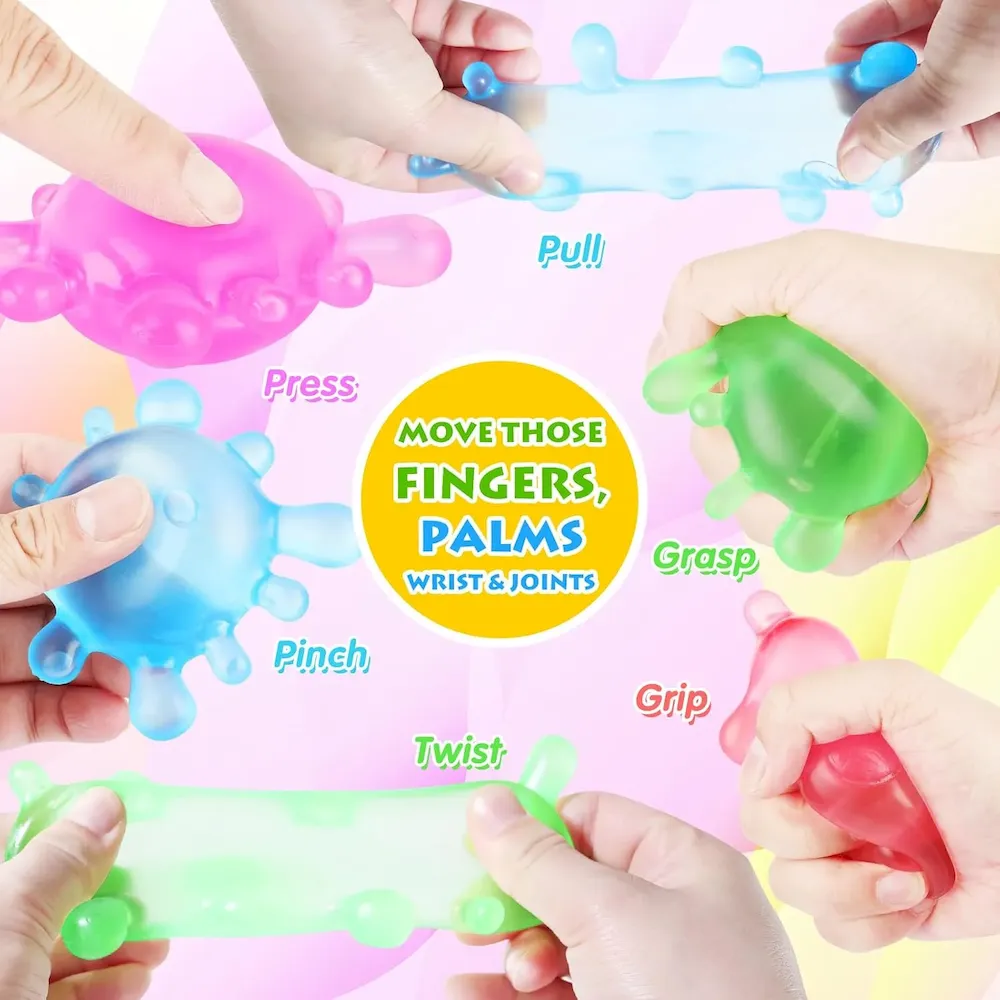 Premium 1 Pack Fidget Toys Stress Balls for Kids. Splat-Tastic Squishy Toy. Stress Splat Toy. Squishies Anxiety Stress Relief. Ice Squishy Stress Sensory Cube Malt Sugar Balls with Autism (Green) : Toys & Games - Image 4