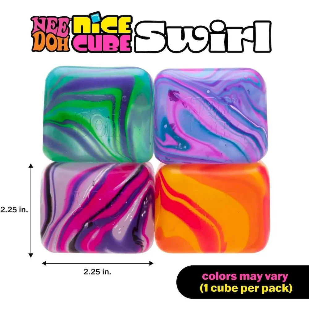 Premium NeeDoh Nice Cube Swirl ā Solid Squish ā Assorted - Image 5