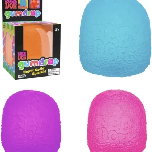 Premium Schylling NeeDoh Gumdrop – Textured Sensory Toy with Super Solid Squish – 2.5 Tall – Colors May Vary (Pack of 1) : Toys & Games