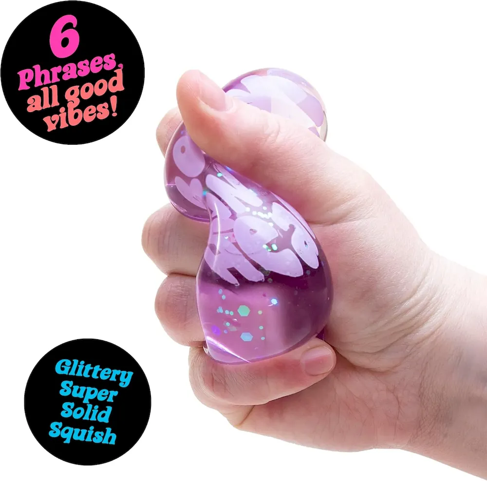 Premium Schylling Needoh Good Vibes Only – Sensory Squeeze Toy – Colors May Vary (1 Per Pack) : Toys & Games - Image 3
