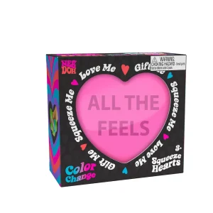 Alternative view of Premium Schylling NeeDoh Color Change Squeeze Heart – Sensory Toy with a Satisfying Dough Filling