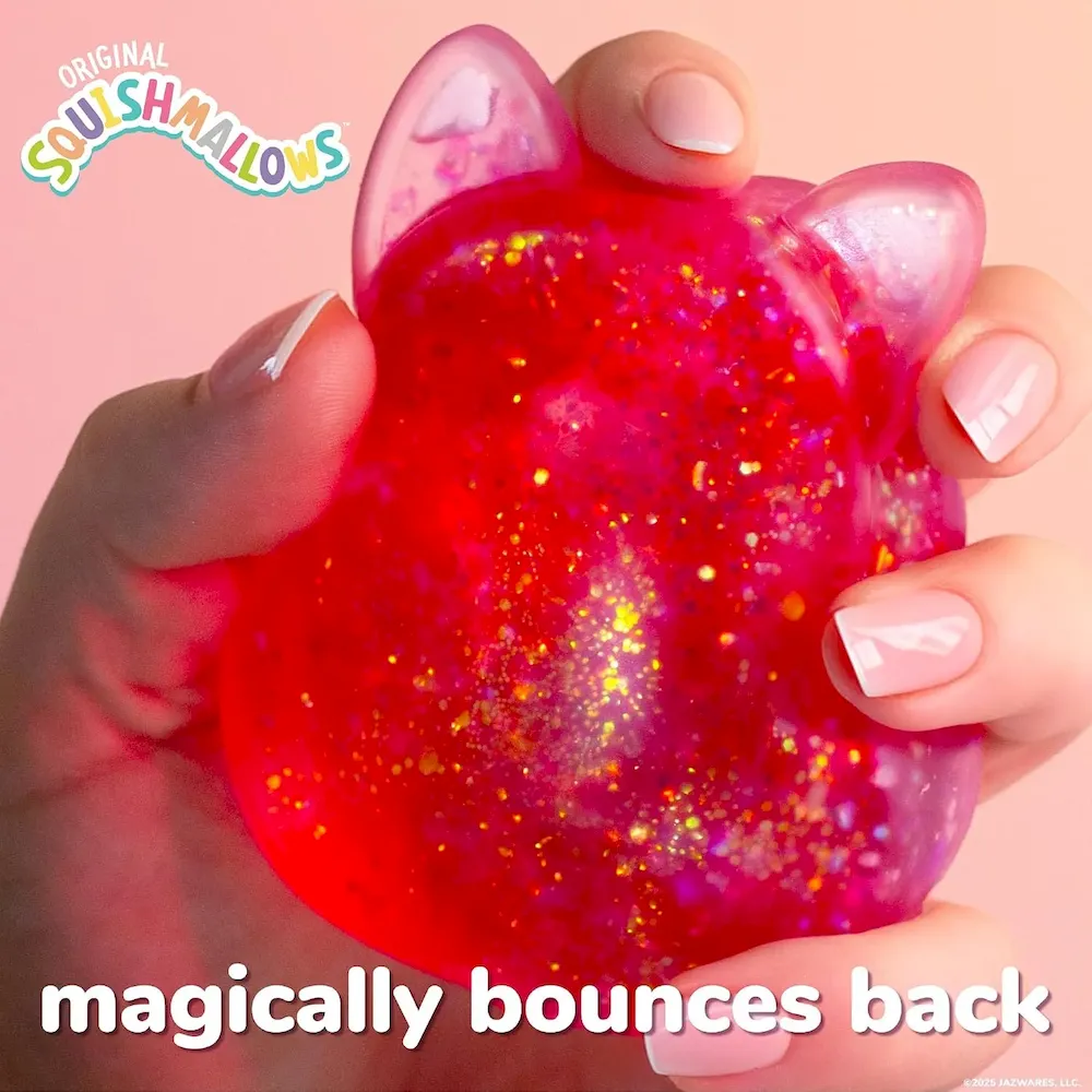 Premium Original Squishmallows SLIMYGLOOP Pink Gelli Gels. Slow Rising Sensory Squeeze Toy with Glitter. Gel Filled Fidget Toys : Toys & Games - Image 3