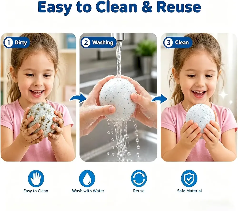Premium Snowball Stress Ball.Stretchy Fidget Toys for Anxiety Relief Squishy Toys.Realistic Snowball Squeeze Toy for Adults Stress Relief (Snowball 01) : Toys & Games - Image 5