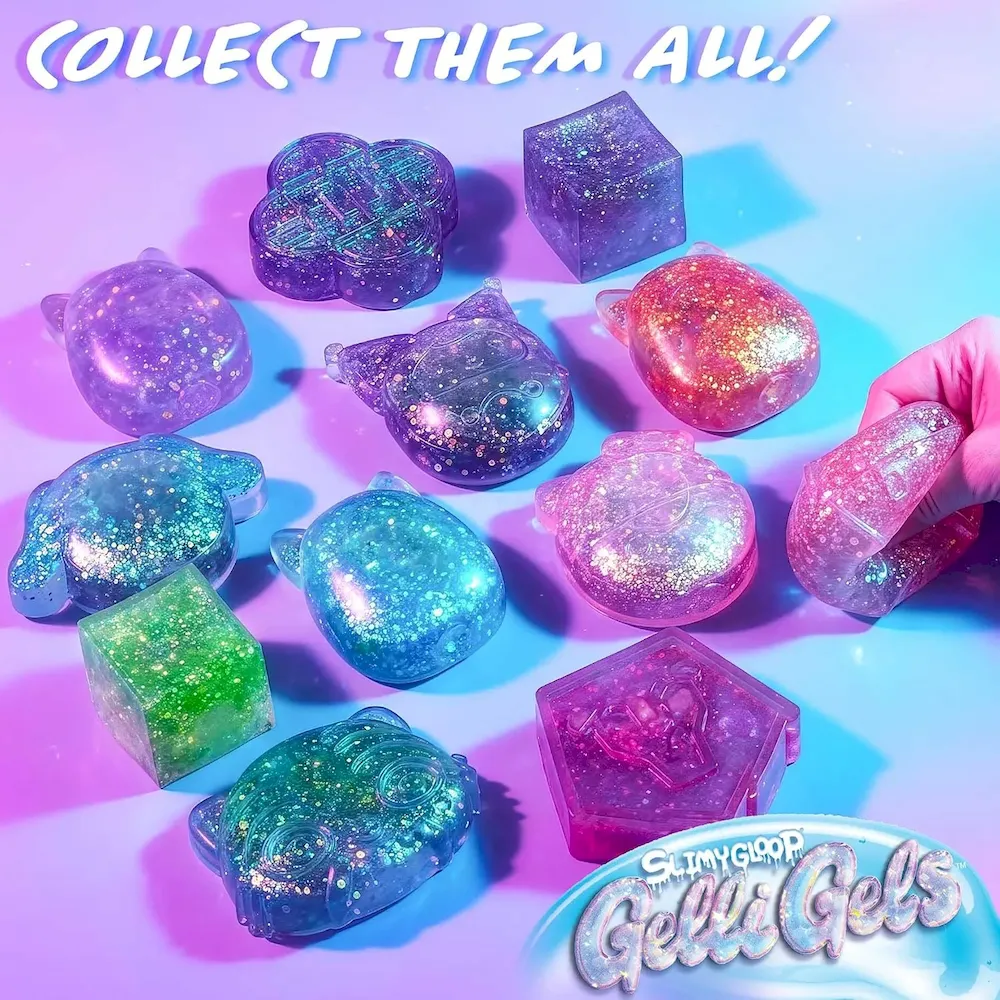 Premium Original Squishmallows SLIMYGLOOP Pink Gelli Gels. Slow Rising Sensory Squeeze Toy with Glitter. Gel Filled Fidget Toys : Toys & Games - Image 9