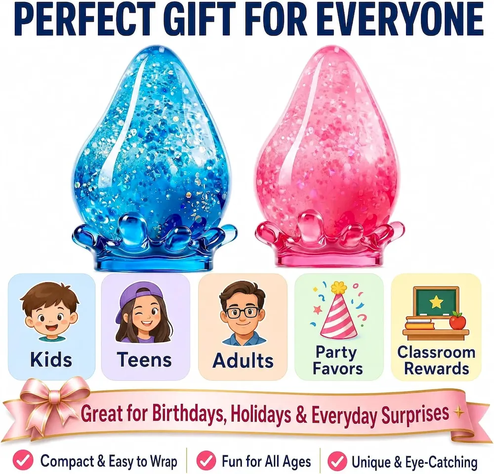 Premium Squishy Stress Ball. Soft Squeeze Fidget Toy for Kids & Adults. Sensory Anxiety Relief Toy. Stretchy Durable Hand Toy for Relaxation. Party Favors & Everyday Play : Toys & Games - Image 6