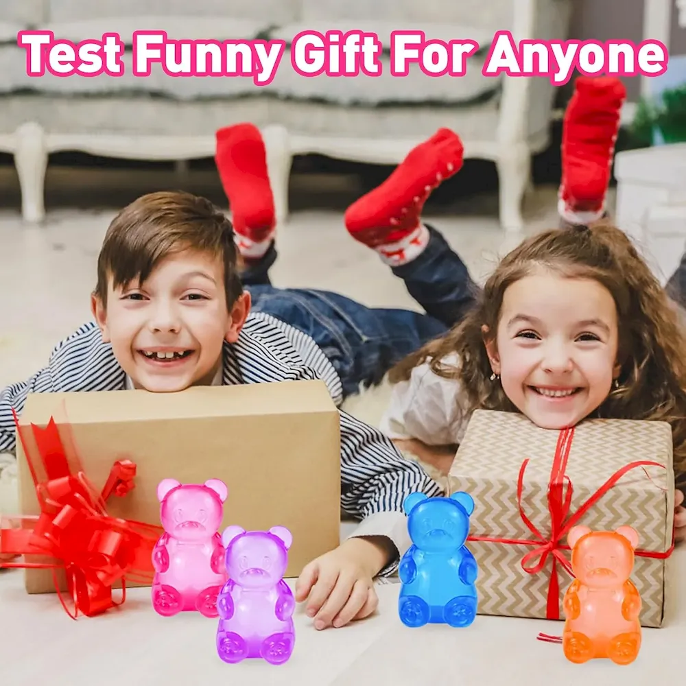 Premium Gummy Bear Squishy. Stress Bear Taba Squishy. Taba Squishy Toys for Kids. Stress Balls Valentines Day Gifts Birthday Gifts Party Favors-Rosy : Toys & Games - Image 7