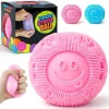 Premium Fuzz Ball Squishy Stress Ball .Fuzzball Squishy .Soft Fidget Toy for Anxiety Relief. Sensory Squishy Ball Calming Tactile Grip for Soft Stress Relief Ball for Kids and Adults (Pink) : Toys & Games