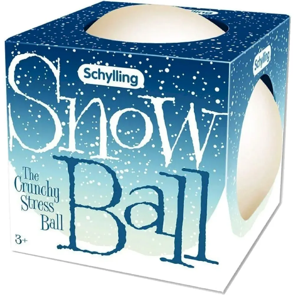 Premium NeeDoh Snow Ball Stress Balls – Crunchy & Squishy – 2 Pack - Image 2