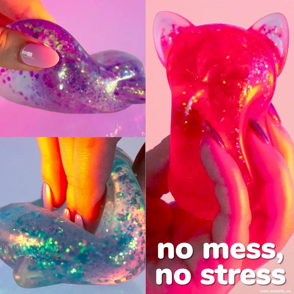 Premium Original Squishmallows SLIMYGLOOP Pink Gelli Gels. Slow Rising Sensory Squeeze Toy with Glitter. Gel Filled Fidget Toys : Toys & Games - Image 4