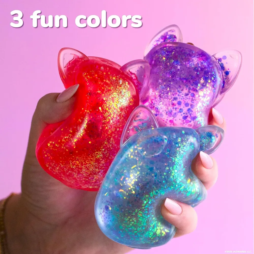 Premium Original Squishmallows SLIMYGLOOP Pink Gelli Gels. Slow Rising Sensory Squeeze Toy with Glitter. Gel Filled Fidget Toys : Toys & Games - Image 6