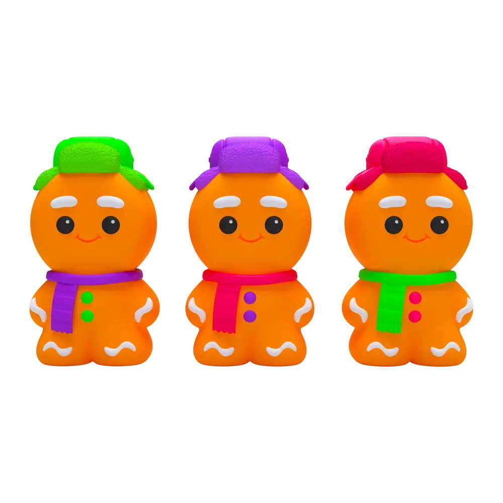 Premium Schylling NeeDoh Ginger Glowman – Crunch-filled Sensory Toy - Image 2